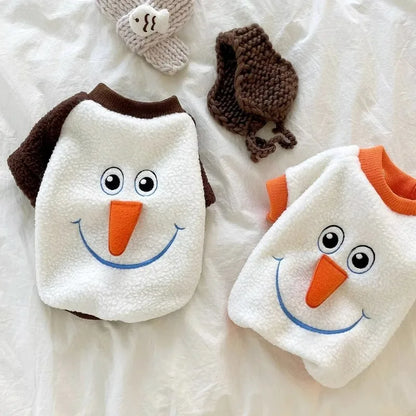 Autumn Winter Christmas Funny Transformation Snowman Little Dog Sweater Small Dog Teddy Halloween Pet Clothing Puppy Clothes