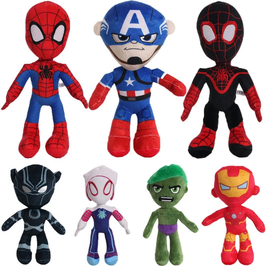 Anime 30cm Disney Marvel Spiderman Plush Toys Soft Stuffed Cartoon Stuffed Doll Boy Cloth Pillow Kid birthday Christmas Gift