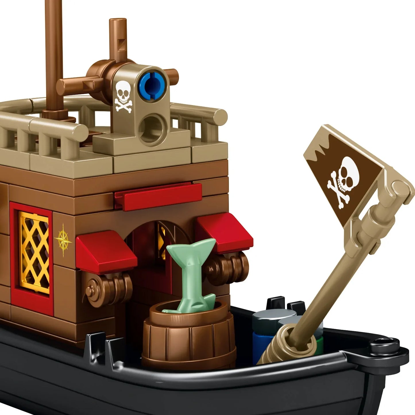 Pirate Ship Model Set Pirate's Wharf Supply Center Building Brick Toy, for Boys and Girl Ages 8 Years and up,DIY Toys,573 Pieces