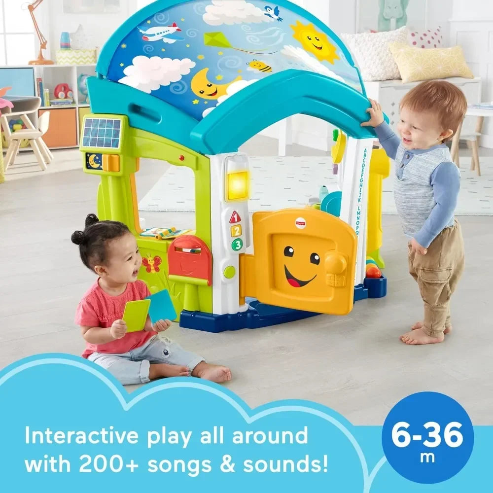 Baby & Toddler Toy Laugh & Learn Smart Learning Home Playhouse with Lights Sounds & Activities for Infants Ages 6+ Months