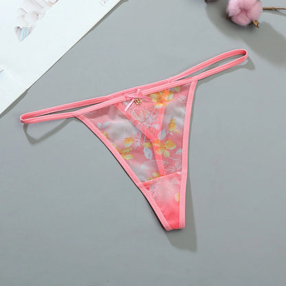 Sexy Lace Panties Women Transparent Low-waist Underpant Hollow Thong For Female Briefs Seamless G-string Underwear Sexy Lingerie