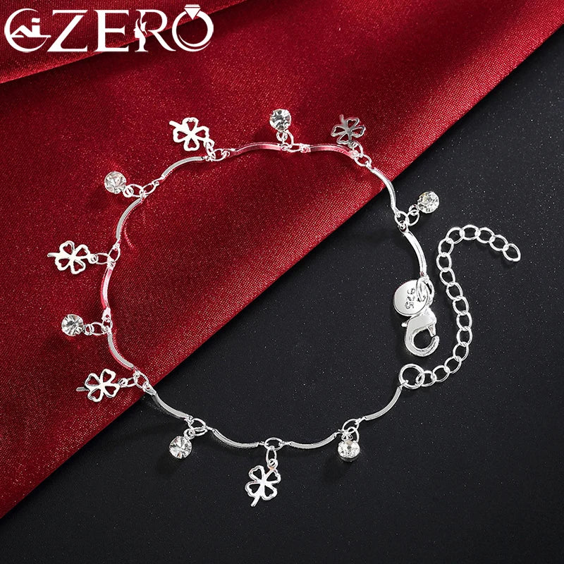 Charm 925 Sterling Silver Bracelets for Women zircon butterfly Chain elegant Fashion Wedding Party Christmas fine Jewelry