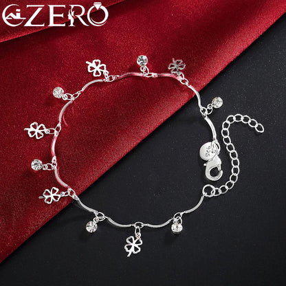 Charm 925 Sterling Silver Bracelets for Women zircon butterfly Chain elegant Fashion Wedding Party Christmas fine Jewelry