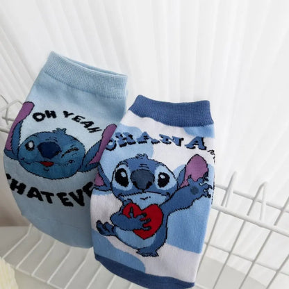 Anime Disney Stitch Cartoon Socks Kids Cotton Short Kawaii Boys Christmas Socks Children's Boat Socks Gifts Ankle Sock