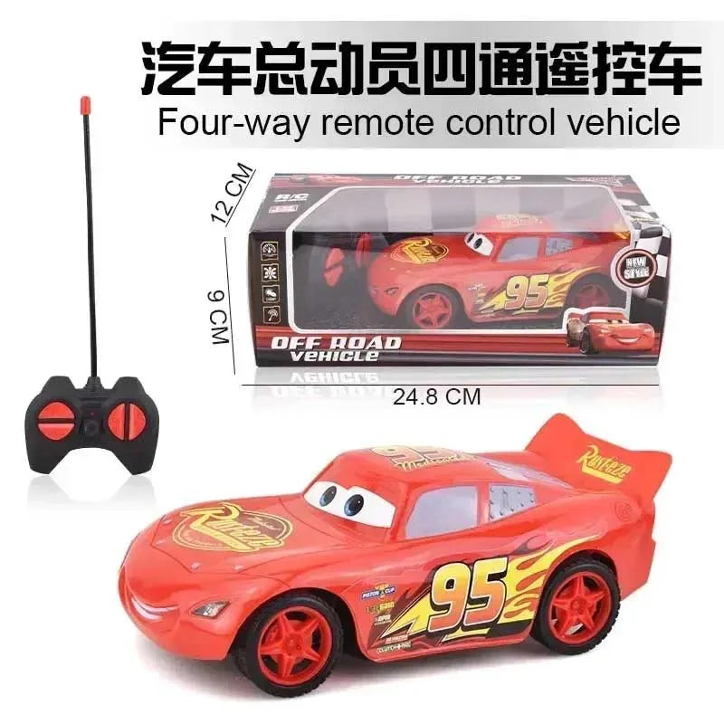 New Disney Pixar Cars 3 Electric Toy Car Lightning Mcqueen Four Channel Cross-country Remote Control Car Model Toy Children Gift