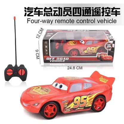 New Disney Pixar Cars 3 Electric Toy Car Lightning Mcqueen Four Channel Cross-country Remote Control Car Model Toy Children Gift