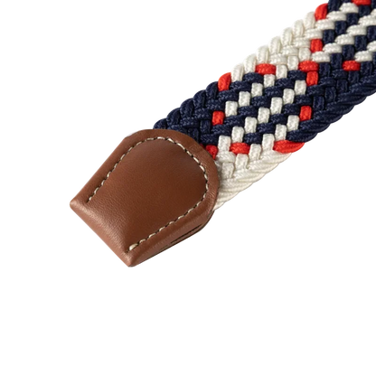 Black Female Casual Knitted Pin Buckle Men Belt Woven Canvas Elastic Expandable Braided Stretch Belts for Women Jeans Belts Belt