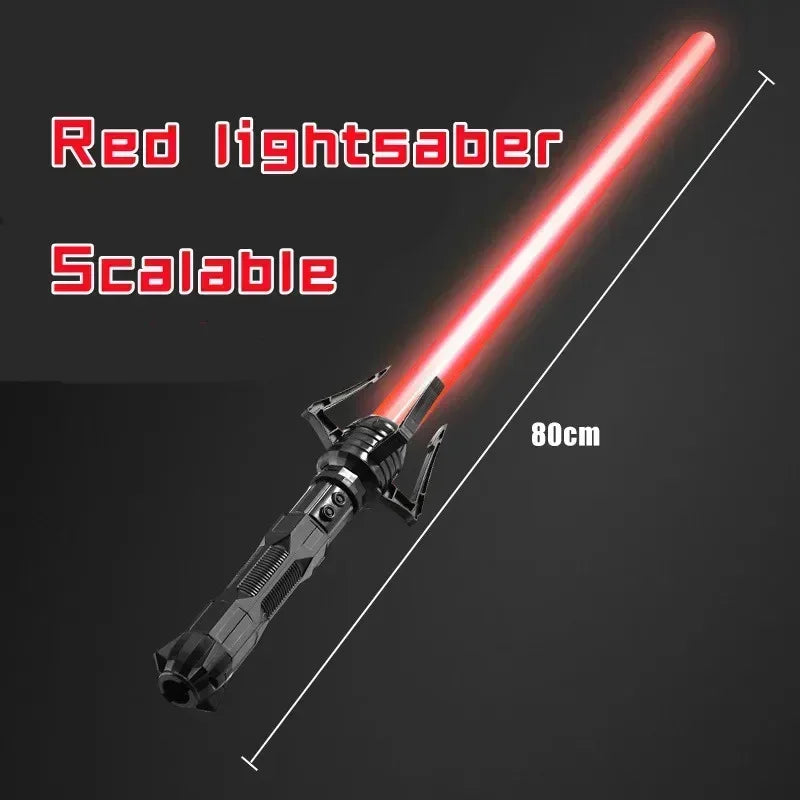 2024 New Laser Sword Toy Star Light Sword Luminous Fluorescent Rod Laser Rod Children's Sword Toy War Gift Outdoor Toys Scalable