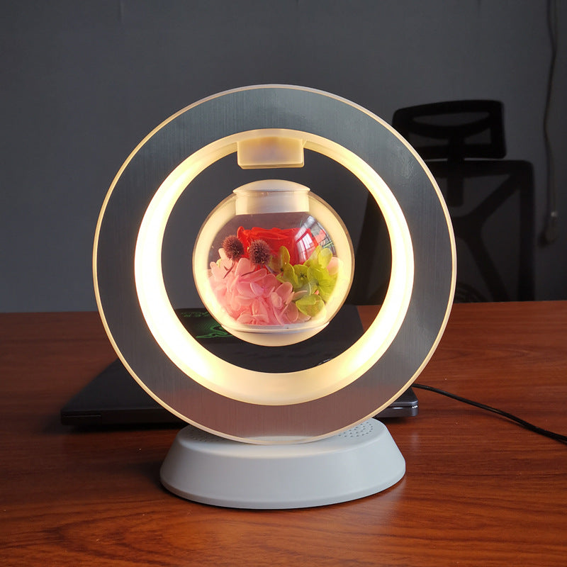 Valentines Day Gift Magnetic Levitation Lamp Bluetooth Stereo Light