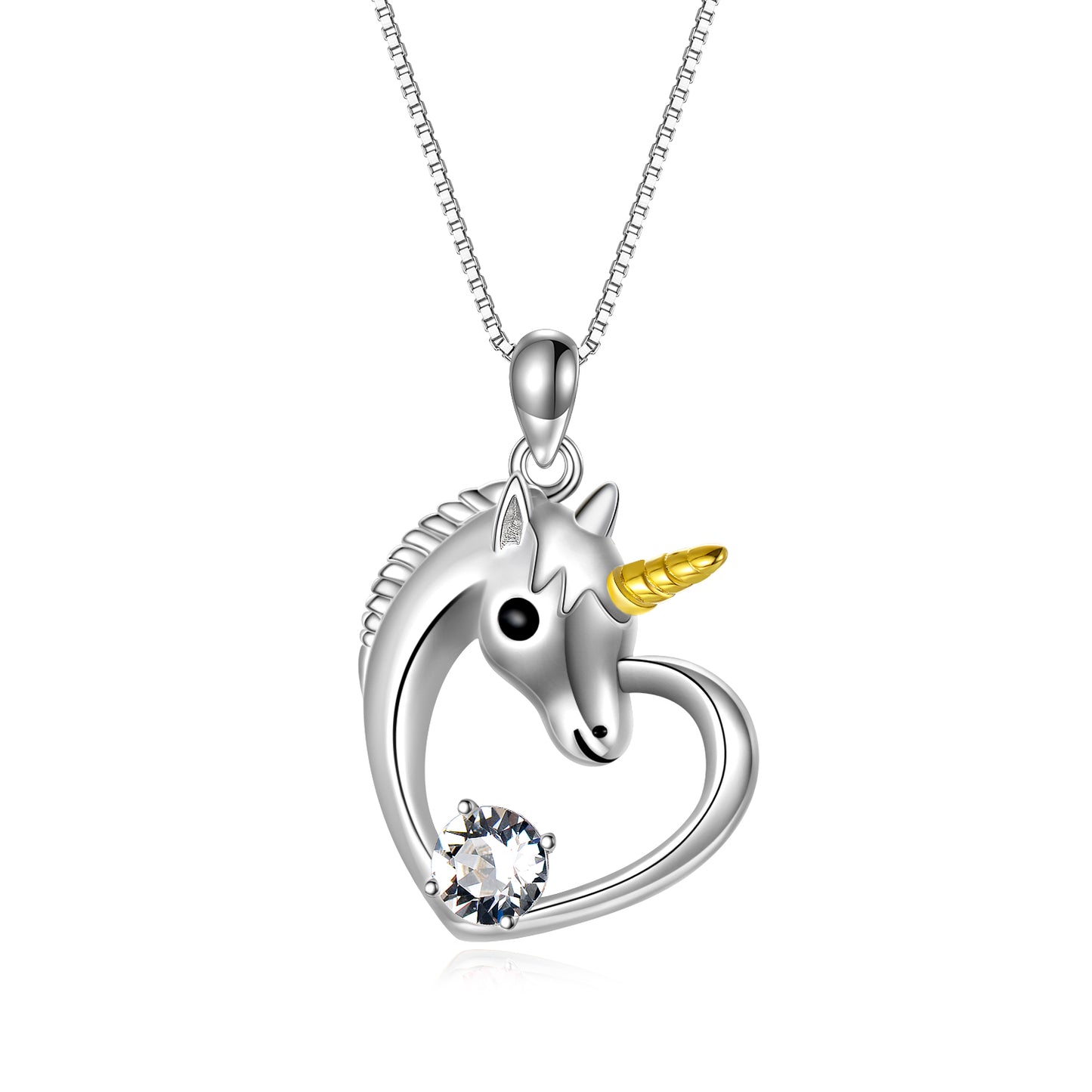 Sterling Silver Unicorn Necklace Unicorn Jewelry Birthday Gifts for Girls Women Daughter