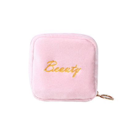 Velvet Lipstick Bag with Coin Purse