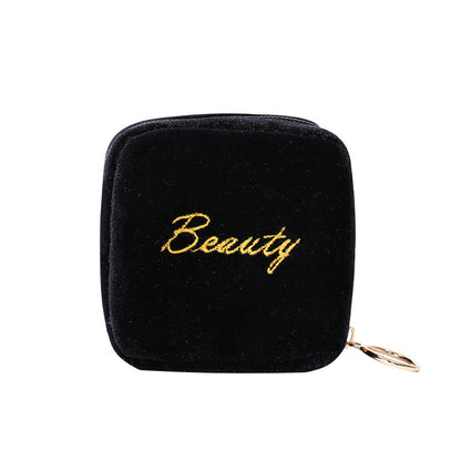 Velvet Lipstick Bag with Coin Purse