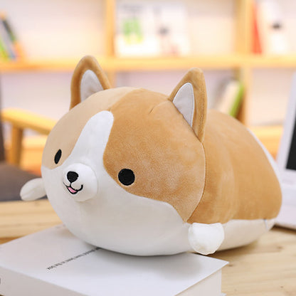 Cute Corgi Dog Plush Toy Stuffed Soft Animal Cartoon Pillow Lovely Christmas Gift for Kids Kawaii Valentine Present