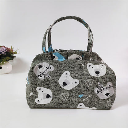 Hand Bag, Mobile Phone Bag, Middle-aged Female Bag, Mother's Lunch Bag, Purse, Folding Umbrella