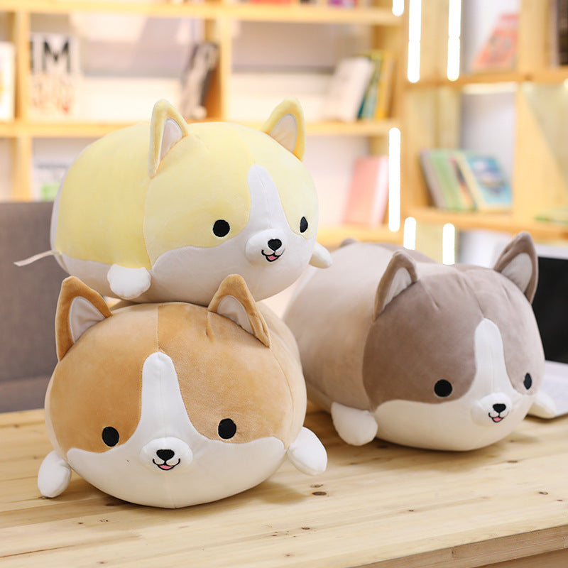 Cute Corgi Dog Plush Toy Stuffed Soft Animal Cartoon Pillow Lovely Christmas Gift for Kids Kawaii Valentine Present