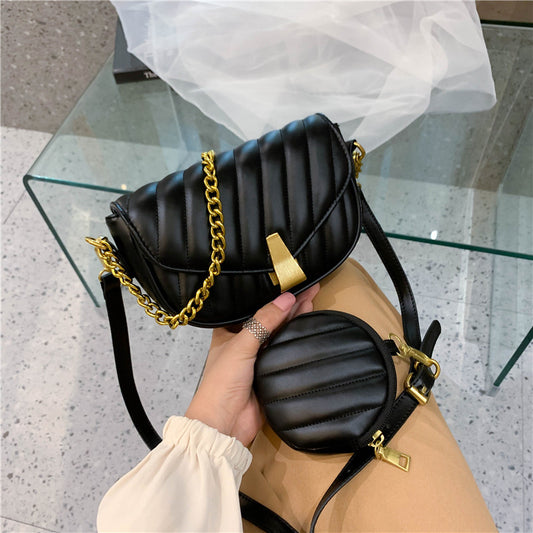 Luxury Handbag Women Bags Designer Leather Flap Messenger Bag Solid Color Crossbody Shoulder Purse Retro Small Armpit Clutches