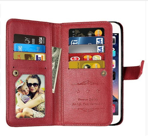 Leather phone wallet