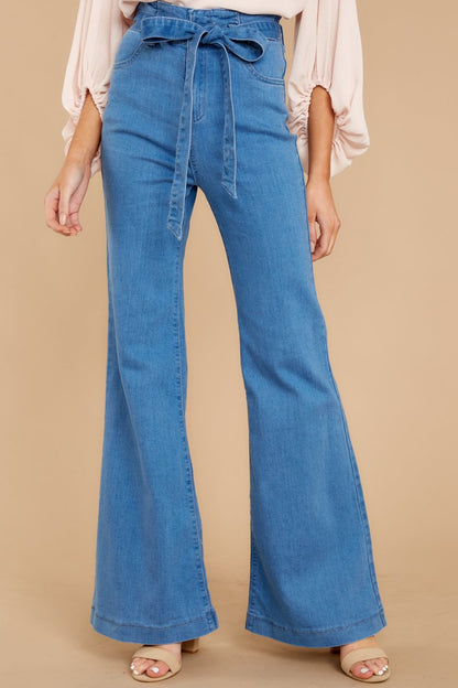 Women's Fashion High-rise Wide-leg Big Flared Jeans