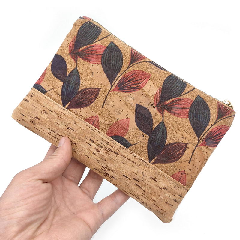 New Women Clutches Cork Women's Bags Portugal Tile Make Up Bags Money Phone Pouch Fashion Cork Travel Purse Handbag KANDRA