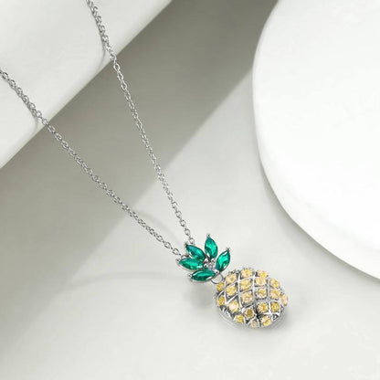 Pineapple Necklace Sterling Silver Dainty Pineapple Pendant Necklace Jewelry Gift