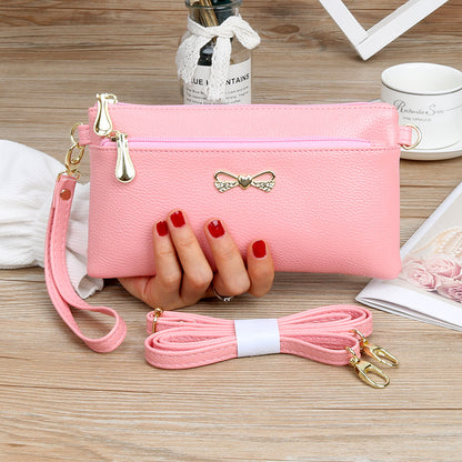 Summer Ladies Clutch Casual All-match Small Bag Mobile Phone Coin Purse Shoulder Messenger Bag