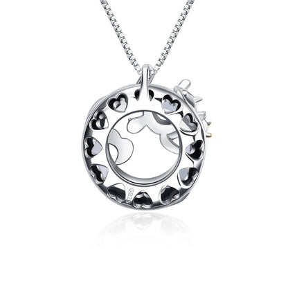 Sea Turtle Gifts for Mom and Daughter Sterling Silver Turtle Animal Necklace Women Jewelry with Crystal