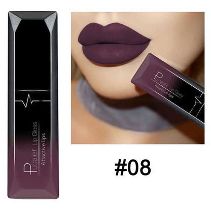 Waterproof Nude Matte Velvet Glossy Lip Gloss Lipstick Lip Balm Sexy Red Lip Tint 21 Colors Women Fashion Makeup Christmas Gifts