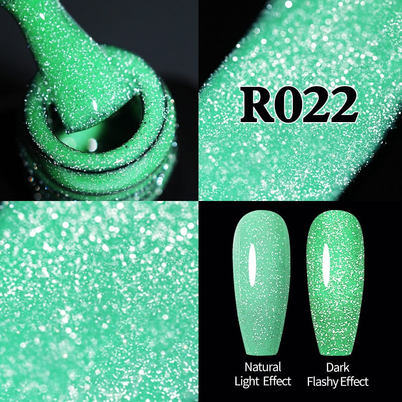 UR SUGAR Sparkling Gel Nail Polish Reflective Glitter Nail Gel Semi Permanent Nail Art Varnish For Manicures Need Base Top Coat