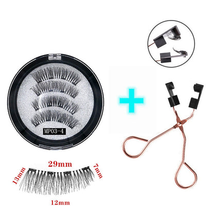 3D magnetic eyelashes With 4/5 Magnets handmade makeup Mink eyelashes extended false eyelashes Reusable false eyelashes