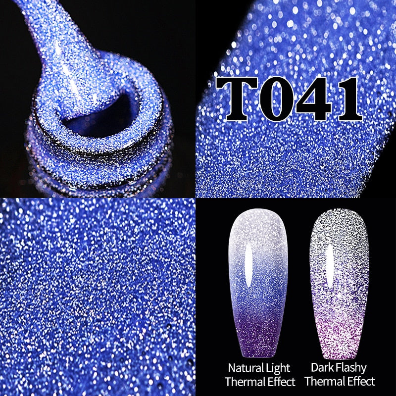 UR SUGAR Sparkling Gel Nail Polish Reflective Glitter Nail Gel Semi Permanent Nail Art Varnish For Manicures Need Base Top Coat