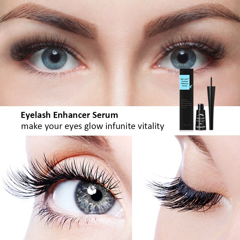 OMY LADY Eyelashes Growth Serum Eyelash Lift Extension Enhancer Longer Fuller Thicker Lengthening Natural Plants 5ml*2