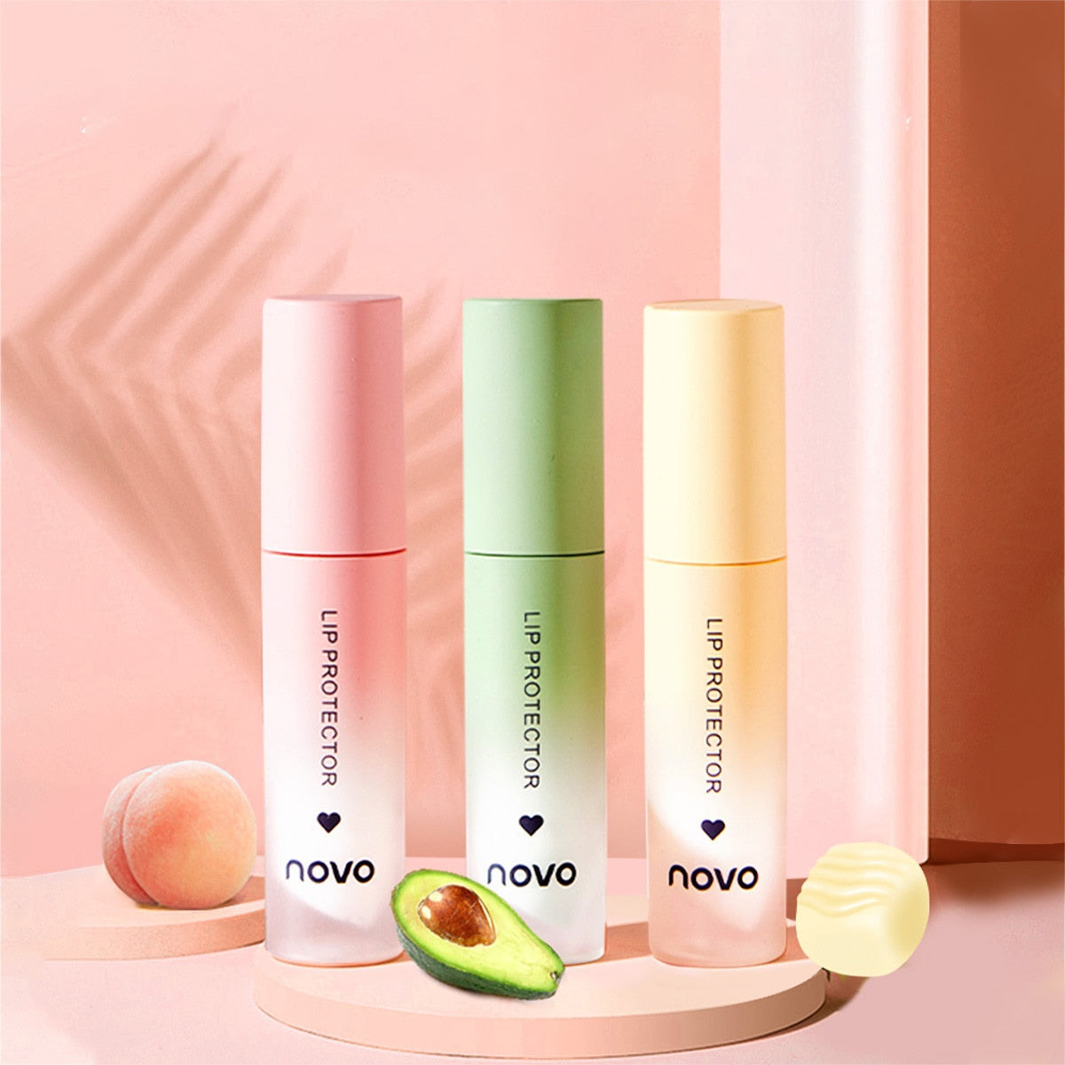 NOVO Super Moisturizing Lip Balm Cream Protector Lip Line Liquid Lipstick Long Lasting Women Makeup Lip Tint Cosmetic for Winter