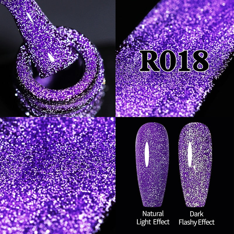 UR SUGAR Sparkling Gel Nail Polish Reflective Glitter Nail Gel Semi Permanent Nail Art Varnish For Manicures Need Base Top Coat