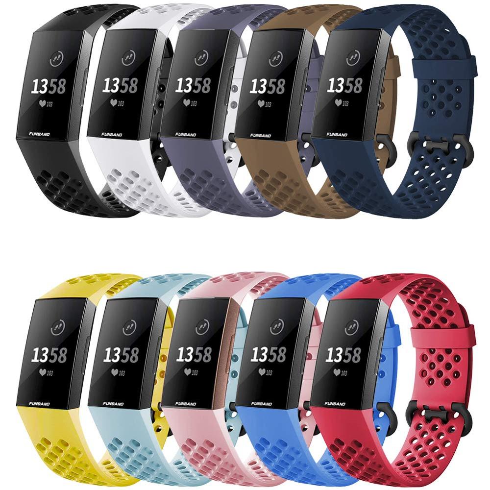 Strap for Fitbit Charge 3 SE band Replacement watchband smart Watch Sport Breathable Silicone Bracelet Fitbit Charge 4 band