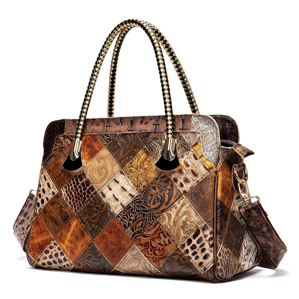 WESTAL Women&#39;s Leather Handbags Shoulder Bags for Women Bag Genuine Leather Bolsa Feminina Designer Hand Bags Boho Bag Totes 496