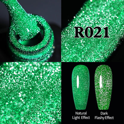 UR SUGAR Sparkling Gel Nail Polish Reflective Glitter Nail Gel Semi Permanent Nail Art Varnish For Manicures Need Base Top Coat