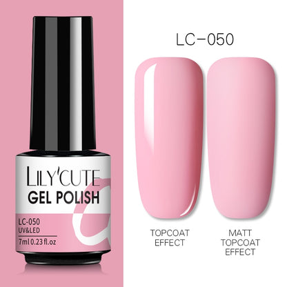 LILYCUTE 7ML Gel Nail Polish Nude Vernis Semi-Permanent Nail Polish For Nails Soak Off UV LED UV Gel DIY Nail Art Gel Varnishes