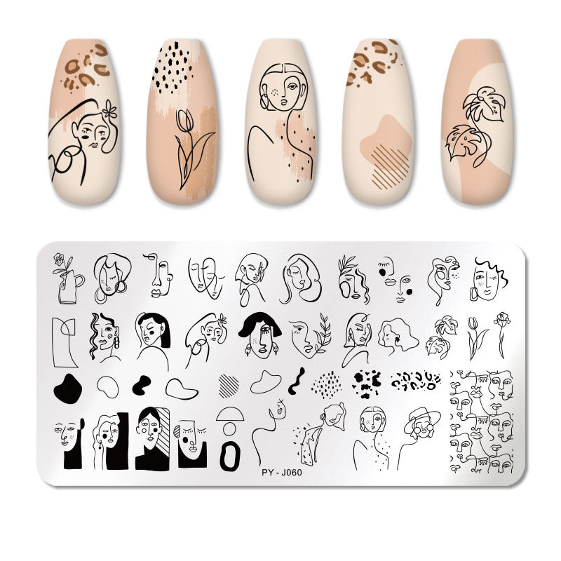 PICT YOU 12*6cm Nail Art Templates Stamping Plate Design Flower Animal Glass Temperature Lace Stamp Templates Plates Image