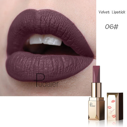 Pudaier Brand Matte Lipstick Professional Makeup for Women Long Lasting Velvet Tint Matt Sexy Lip Stick Nice Shades Batom Matte