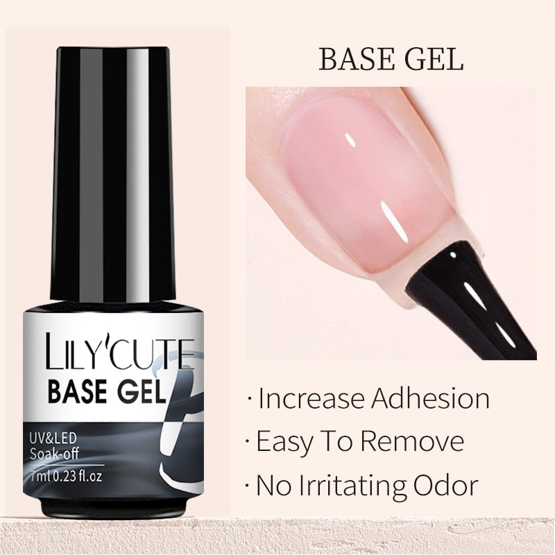 LILYCUTE 7ML Gel Nail Polish Nude Vernis Semi-Permanent Nail Polish For Nails Soak Off UV LED UV Gel DIY Nail Art Gel Varnishes