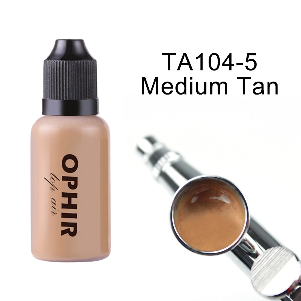 OPHIR Airbrush Makeup Foundation Inks 3 Colors Air Foundation for Face Paint Make-up Salon Cosmetic Makeup Pigment_TA104(2-4-5)