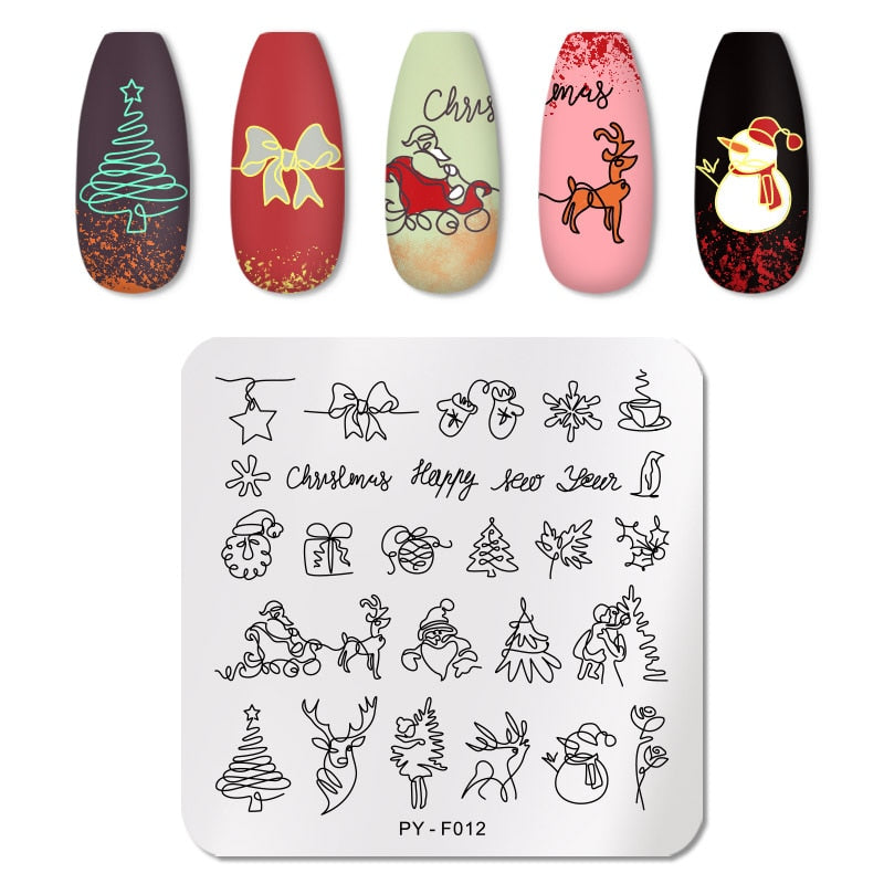 PICT YOU 12*6cm Nail Art Templates Stamping Plate Design Flower Animal Glass Temperature Lace Stamp Templates Plates Image