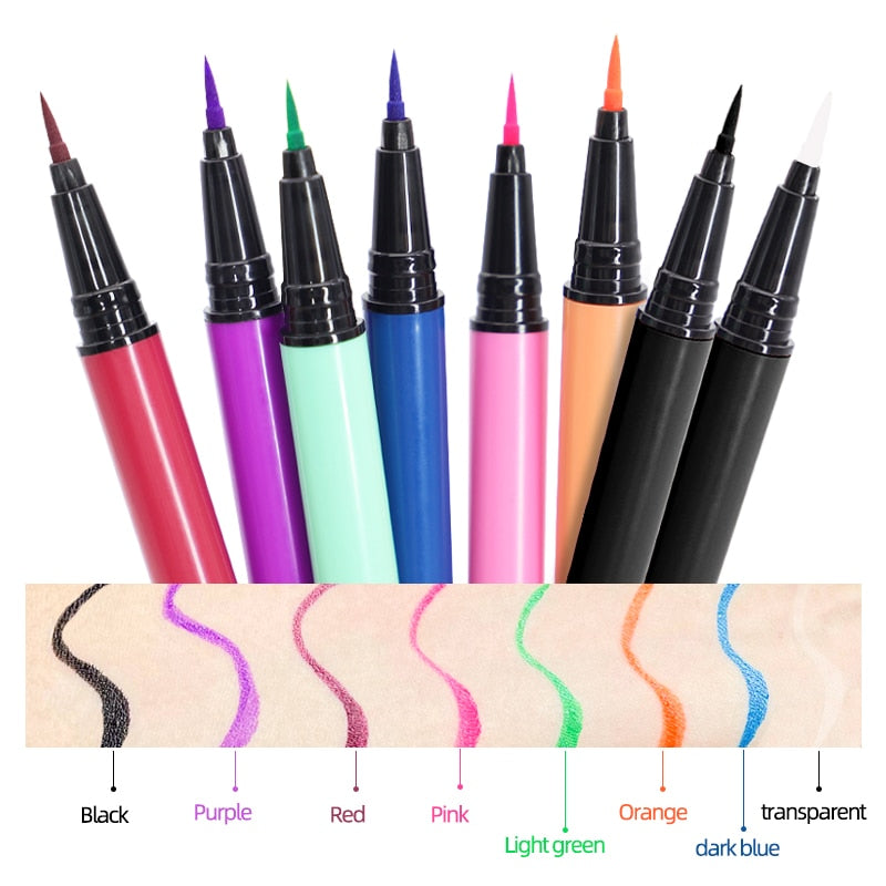 Black Waterproof Eyeliner Makeup Lasting Eyelashes Self-adhesive Eyeliner Natural Soft Quick-drying Eyeliner Beauty Tool