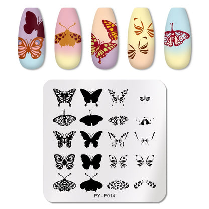 PICT YOU 12*6cm Nail Art Templates Stamping Plate Design Flower Animal Glass Temperature Lace Stamp Templates Plates Image