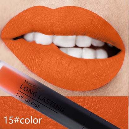 28 color matte liquid lipstick waterproof long lasting lip plumper makeup lipstick velvet gloss lip gloss cosmetics