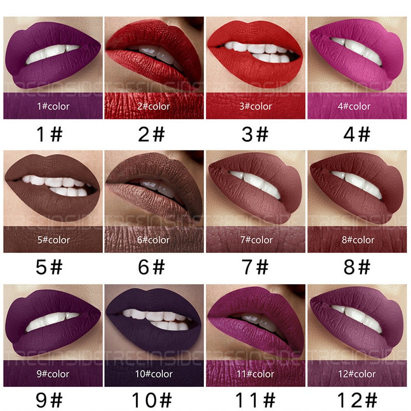 28 color matte liquid lipstick waterproof long lasting lip plumper makeup lipstick velvet gloss lip gloss cosmetics