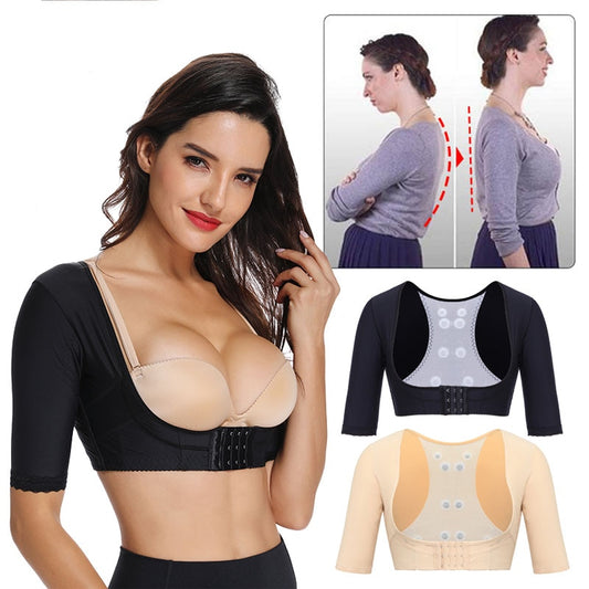 Women&#39;s Shapewear Posture Corrector Slimming Arm Shapers Shoulder Shoulder Back Support Corrector shaper Humpback Prevent