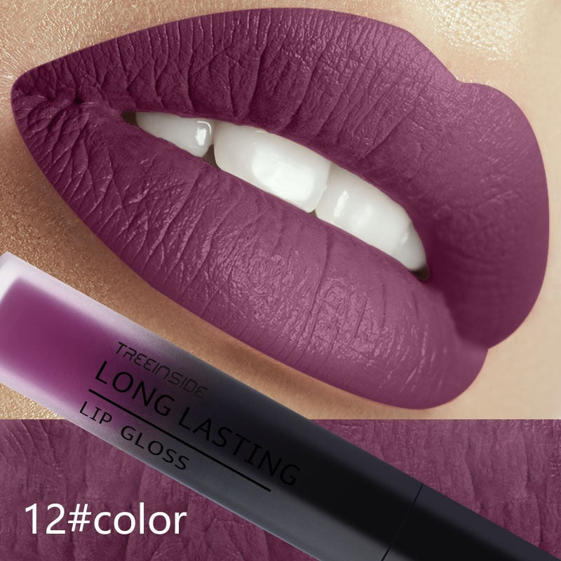 28 color matte liquid lipstick waterproof long lasting lip plumper makeup lipstick velvet gloss lip gloss cosmetics