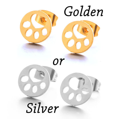 Trendy 2019 Golden and Iron Minimalist Stainless Steel Stud Earrings for Women Fashion Party Earrings Jewelry Accessories