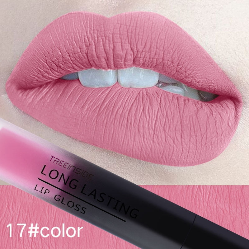 28 color matte liquid lipstick waterproof long lasting lip plumper makeup lipstick velvet gloss lip gloss cosmetics